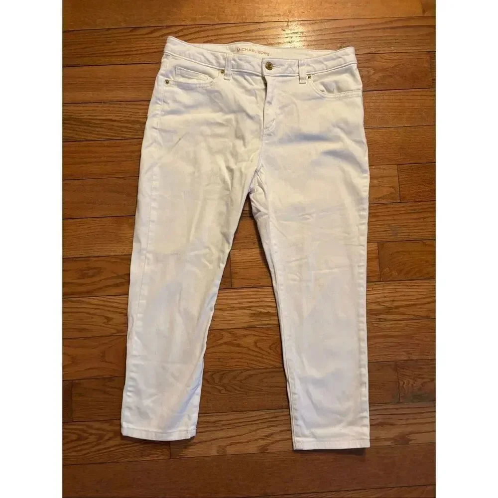Michael Kors White Capri’s